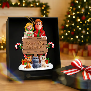 You & Me Acrylic Ornament - Personalized Gifts For Pet Lovers 01toqn231025