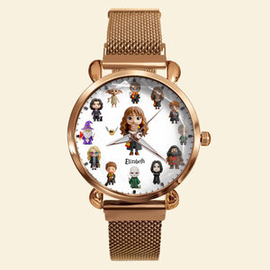 Enchanted Academy Mesh Strap Quartz Watch Personalized Gifts For Fantasy Lovers 05NADT180725