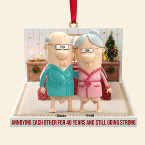 Personalized Funny Gifts For Old Couple Christmas Ornament 03natn021125