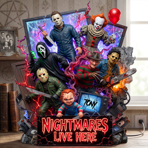 Villain Acrylic Light Box - Personalized Gifts For Horror Lovers 03tylu230726