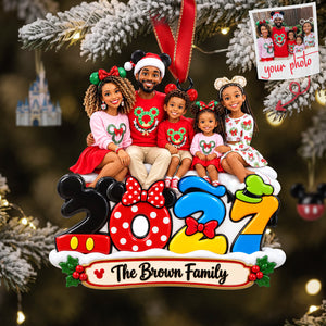 Family Memories Christmas Ornament - Personalized Custom Photo Gift For Family 03HUTA110926