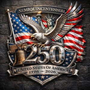 250th America Anniversary Cut Metal Sign - Gifts For Patriots 03hulu280126