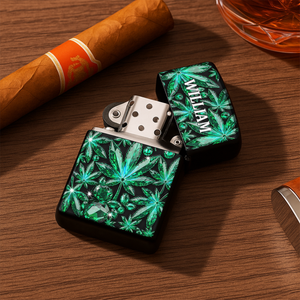 Crystal Leaf Lighter - Personalized Gifts For Stoners 02TOLU310725