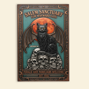 Witch Salem Metal Sign - Personalized Gifts For Witch Lover 01NAPU150725