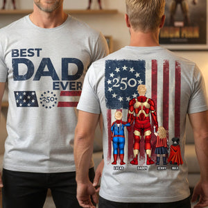 Powerful Dad And Kids Shirt - Personalized Gifts For Father's Day Shirt 01NATN300426PA