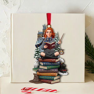 Book Lovers Ornament Personalized Christmas Gift 05HULU161025