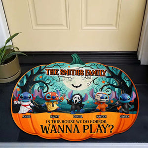 Cute Pumpkin Family Doormat - Personalized Gifts For Family 08PGLU080825-Homacus