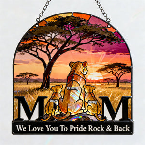 Mom & Cubs Suncatcher Ornament - Personalized Mother's Day Gifts 04NATN250226