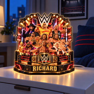 Championship Wrestling Light Box - Personalized Gifts 09naqn081026