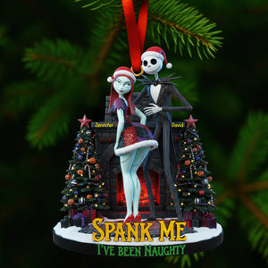 Naughty Couple Christmas Ornament - Personalized Gifts For Couple 02pgqn180925