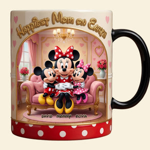 Happiest Mom On Earth Magic Mug - Personalized Gifts For Mom 04TYDT180426