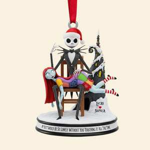 Personalized Gifts For Christmas, The Ghost & The Rag Doll Couple Acrylic Ornament 02natn090925