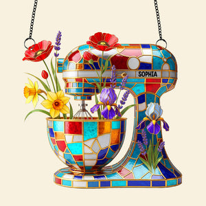 Baking Mixer Window Hanging Suncatcher Ornament - Personalized Gifts For Baker 02NATN280725