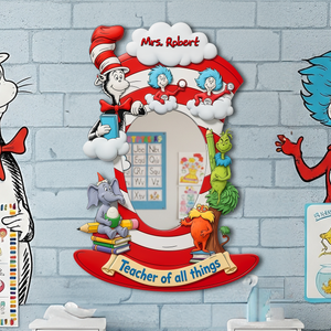 Whimsical Classroom Characters Mirror - Personalized Gifts For Teachers 06TGLU250725