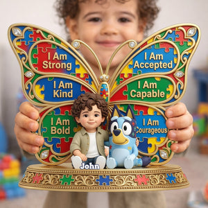 Autism Kid Acrylic Plaque Custom Photo - Personalized Gifts For Autism Awareness 02nalu170326