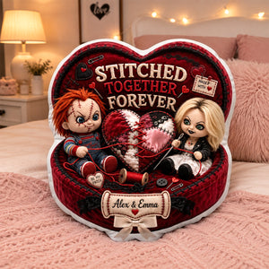 Stitched Together Forever Pillow - Personalized Gifts For Couple 06HADH040826
