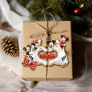 Cute Heart Hands Ornament - Personalized Gifts For Grandma & Mom 06QHLU161025