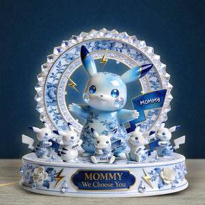 Elemental Creatures Toile de Jouy Shape Acrylic Light Box - Personalized Gifts For Mom 02PGQN160426