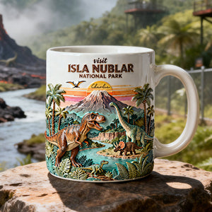 Prehistoric World National Park Coffee Mug - Personalized Gift For Dino Lovers 02NALU090126