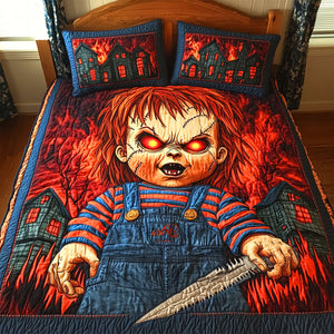Spooky Murder Doll Quilt Bedding Set Special Line - Halloween Gifts For Horror Movie Fans 05TGLU210825