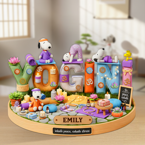 Yogini Acrylic Plaque - Personalized Gifts For Yoga Practitioner 02ohpu160625