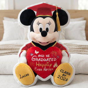 Cute Mouse Graduation Pillow - Personalized Gifts For Graduates 03natn130526