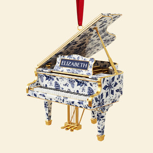 Personalized Gifts For Christmas, Piano Toile de Jouy Custom Shape Acrylic Ornament 05pgta300925