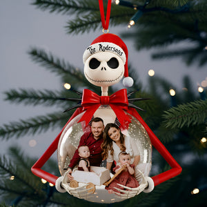 Gothic Christmas Custom Photo Ornament - Personalized Gift For Family 02PGLU011125