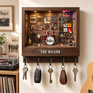 The Beatles Music Room Key Hanger - Personalized Gifts For Music Lovers 04NADT201026