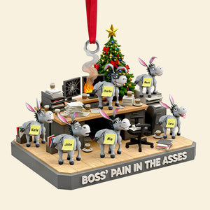 Boss’s Donkey Squad Christmas Ornament Personalized Gifts for Coworkers 02QHDT221025