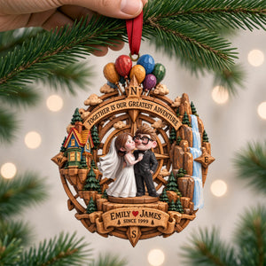 Forever Love Acrylic Ornament - Personalized Christmas Gifts For Couples 02halu180926