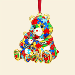 Autism Mom And Kids Ornament - Personalized Gifts For Mom 01nata100925