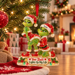 Naughty Couple Christmas Ornament - Personalized Gifts For Couple 04natn191026