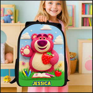 Cute Character School Bag - Personalized Gifts For Kids 03pglu040825