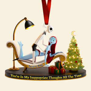 Funny Couple Christmas Ornament Personalized Gifts For Couple 01OHDT241025