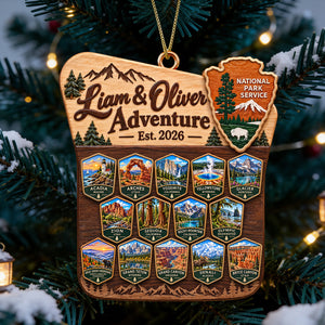 Couple National Park Travel Christmas Ornament - Personalized Gifts For Couple 02nadt250926