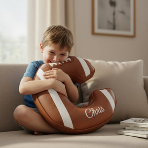 Touchdown Initial Letter Shaped Pillow - Personalized Gifts For Kids 02HYLU121125
