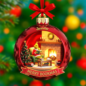 Merry Bookmas Christmas Ornament - Personalized Gifts For Book Lovers 04pgqn190825
