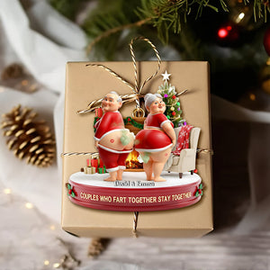 Funny Old Couple Ornament Personalzied Christmas Gifts 04OHLU211125