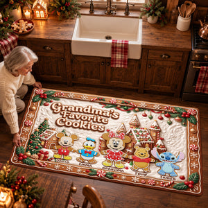 Grandma's Favorite Cookies Runner Rug - Personalized Christmas Gifts 01nalu280926-Homacus