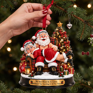 Naughty Lovers Christmas Ornament - Personalized Gifts For Couple 02NALU230926