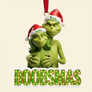 Naughty Couple Christmas Tree Ornament Personalized Gifts 05OHDT141125