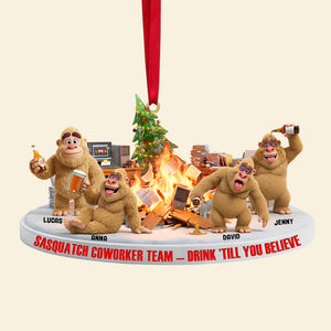 Bigfoot Christmas Ornament Personalized Gifts For Coworkers 01ohtn241125