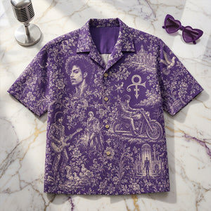 Virtuosic Prince Toile De Jouy Hawaiian Shirt, Personalized Gifts For Music Lovers 05qhdt100726