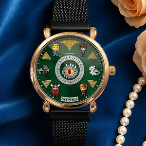 Epic Flight Adventure Mesh Strap Quartz Watch -Personalized Gift for Fantasy Fans 02tgqn210725