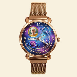 Custom Photo Heaven Angel Mesh Strap Quartz Watch Christmas Memorial Gifts 03hutn290725