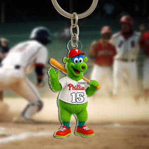 Cute Mascot Baseball Acrylic Keychain - Personalized Gifts For Baseball Lovers 04OHLU070725