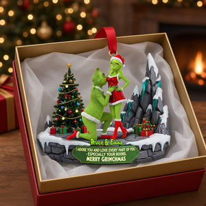 Nasty Green Couple Ornament - Personalized Christmas Gifts 05ohlu130826-Homacus