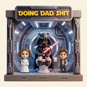 Funny Space Dad Acrylic Plaque - Personalized Gifts For Dads 01NADT160426
