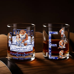 Wild Romance Couple Round Glass - Personalized Gifts For Couples 06OHLU201125
